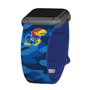 Affinity Bands Kansas Jayhawks Camo HD Apple Watch Band - Picture 1 of 3