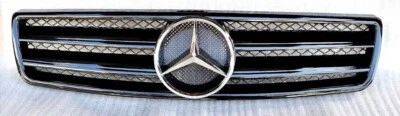 1992 93 94 95 96 97 98 Mercedes S420 500 600 W140 Grille Gloss Black Coupe 2door - Image 1 of 4
