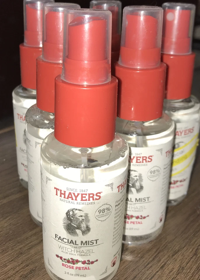 Thayers Rose Petal Witch Hazel Facial Mist Toner 3oz Spray Bottle 1847