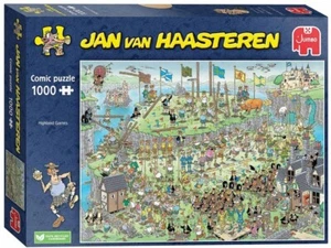 NEW Jumbo Jigsaw Puzzle 1000 Pieces 20069 Jan van Haasteren Highland Games - Picture 1 of 2