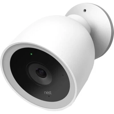 Google - Nest Cam IQ Outdoor Security Camera, NC4100 - White (Chalk) - Image 1 of 4