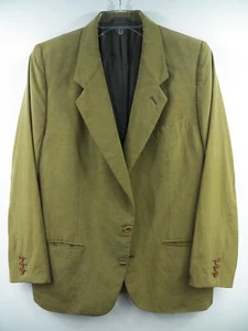 MISSONI MENS 50 40 R BLAZER JACKET GREEN CHARTREUSE 100% SILK LUXE MADE IN ITALY - Picture 1 of 9