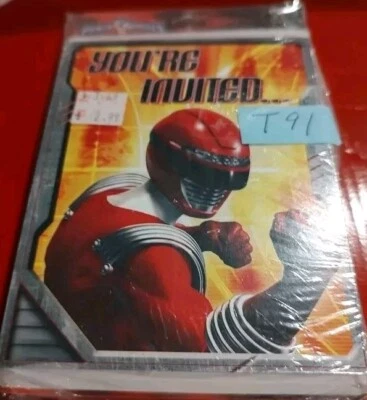Party Express Power Rangers 16 Invitations Hallmark New + Sealed Two 8 Packs   - Image 1 of 4