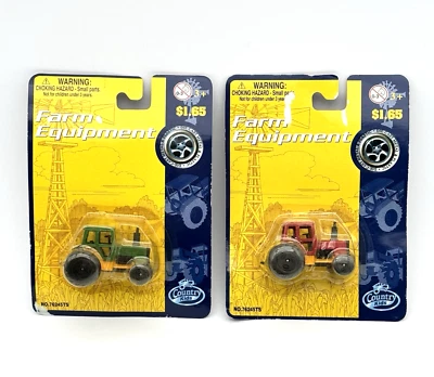 Country Kids Farm Equipment Lot Of 2 Diecast Tractors MotorMax NEW - Image 1 of 4