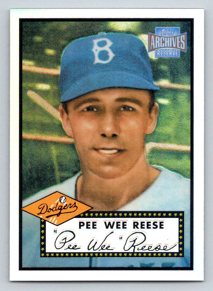 2001 Topps Archives Reserve #93 Pee Wee Reese 52 (ref 198988) - Image 1 of 2