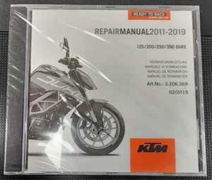 KTM 2011-2019 125 200 250 390 DUKE REPAIR MANUAL CD UNOPENED - Picture 1 of 2
