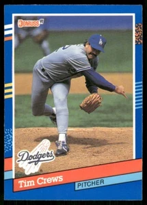 1991 Donruss #294 Tim Crews - Los Angeles Dodgers - Picture 1 of 2