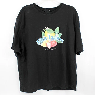 H&M Camiseta Gráfica Negra Azul Laguna Talla XL Para Mujer - Imagen 1 de 4