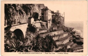 CPA Carte postale Italie Grimaldi-Ventimiglia Ponte San Luigi Frontiera Italiana - Picture 1 of 2