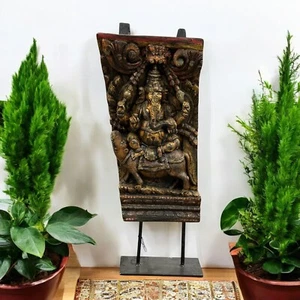 Antique Ganesha Temple Panel - Picture 1 of 5