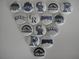 Colorado Rockies Flat Back Buttons oder Pin Anstecker Cabochons Verzierungen Magnet - Bild 1 von 5