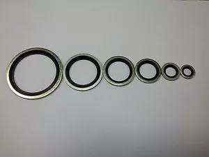 DOWTY BONDED SEALS STAINLESS STEEL AND BZP 1/8"BSP - 2"BSP - Picture 1 of 2