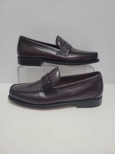 Sebago Wallstreet Herren Halbschuhe Schuhe 93-7008 Burgund Leder 8 E Weite Hergestellt in den USA - Bild 1 von 21