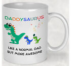 Fathers Day Dadsaurus Dinosaur Mug Funny Dad Cup Novelty Dino Perfect Gift