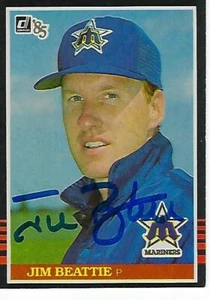 Jim Beattie 1985 firmado Donruss #313 - Seattle Mariners - Imagen 1 de 1