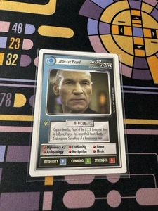 Star Trek CCG Jean-Luc Picard White Border Star Trek Next Generation 1995 - Picture 1 of 2