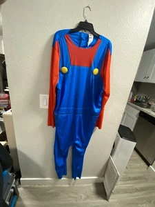Super Mario Costume Halloween Adult Size X-Large XL - Picture 1 of 5