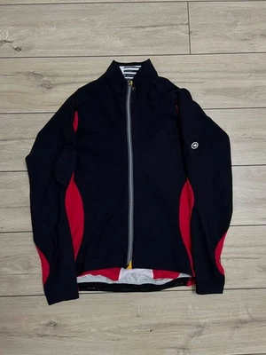 Men's Assos ij.Habu5 Black Red Insulated Climarange Windstopper Jacket Bike XL - Image 1 of 4