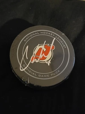 Cory Schneider PSA DNA SIGNED AUTOGRAPHED New Jersey Devils Hockey Puck NHL - Image 1 of 4