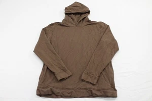 Free Fly Hoodie Mens sz Large Mustang Brown Bamboo Lightweight Fleece Sweatshirt - Picture 1 of 7
