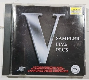 SAMPLER FIVE PLUS cd sound effects EXPLOSIONS GUNFIRE CANNONS telarc - Picture 1 of 10