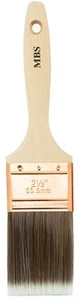 2.5" Flat Brush, Premium Series, Wood Beaver Handle - Picture 1 of 1