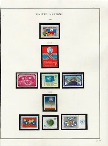 1¢ WONDER'S ~ NACIONES UNIDAS 1961 EN MUY BUEN ESTADO COMO NUEVO EN MONTAJES EN PÁGINA ~ U11 - Imagen 1 de 1