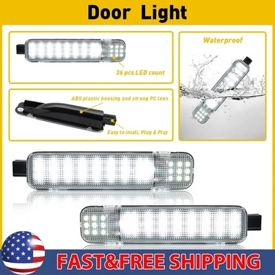 Pair LED Door Courtesy Light Fit Chevy Silverado Suburban Tahoe GMC Sierra Yukon — 第 1/4 张图片