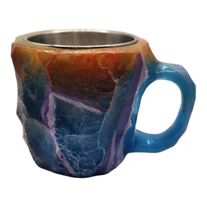 New Multicolor Mineral Crystal Coffee Cup Milk Breakfast Mug Gift Decorate - Picture 1 of 6