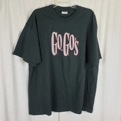 Camiseta de concierto GoGo's 2003 This Town is Our Town Tour para hombre talla 2X plata brillo Foto 1 de 4