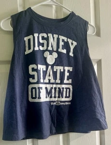 Authentic Disney State of Mind Blue Tank Top Size Medium Walt Disney World - Picture 1 of 4