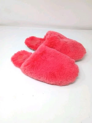 Anthropologie Sadie Slipper Faux Fur Neon Pink M/L - Image 1 of 4