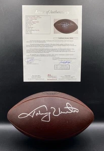 Johnny Unitas Signed THE DUKE Football JSA LOA RARE NFL Wilson Baltimore Colts - Picture 1 of 5
