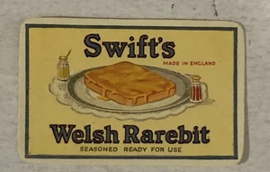 Swift’s Welsh Rarebit Cheese Vintage Label Ephemera - Picture 1 of 2