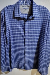 Camisa Twillory Para Hombres Grande Abotonable A Medida Ajuste Cuadros Trabajo Informal - Imagen 1 de 2