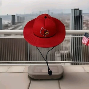Louisville Cardinals Football The Bucker Genuine Cowbuckers Truckers Snapbk Hat - Picture 1 of 13