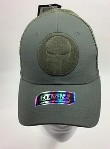 Highland Tactical Trucker Mütze Cap PUNISHER grün Mesh verstellbar Snapback NEU - Bild 1 von 3