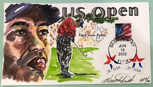 Wild Horse HP Tiger Woods Goes Public US Open ARTIST PROOF🔥 #9/20 Sc3549,3613 - Picture 1 of 5