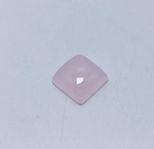 Natural Rose Quartz Smooth Beads Square Cabochon 12x12x6 mm quartz Gemstone - Picture 1 of 6