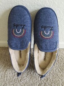 Lucky Brand Women's Slippers Size 9 (40) Leather Rainbow Man-Made Insulted NEW