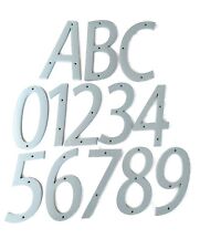 HOUSE NUMBERS, 6 inch GREY Pick #'s from 0-9, A-B-C