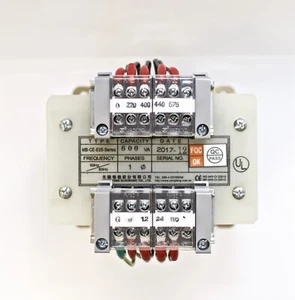 600VA Single-phase AC Control Transformer PRI: 220/400/440/575V SEC: 12/24/110V - Picture 1 of 2