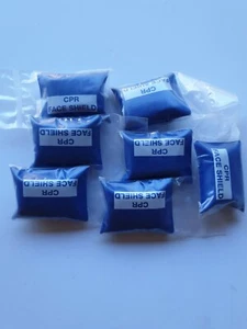 QTY - 7 # FIRST AID CPR FACE SHIELD RESUSCITATION MASKS - Picture 1 of 2