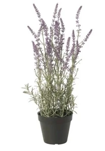 Planta de lavanda artificial Ikea en maceta imitación flor decoración del hogar 90 cm altura - Imagen 1 de 5