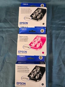 GENUINE EPSON Ink, Set Of 3 For R2400 T059120, T059820 & T059320 - Picture 1 of 4