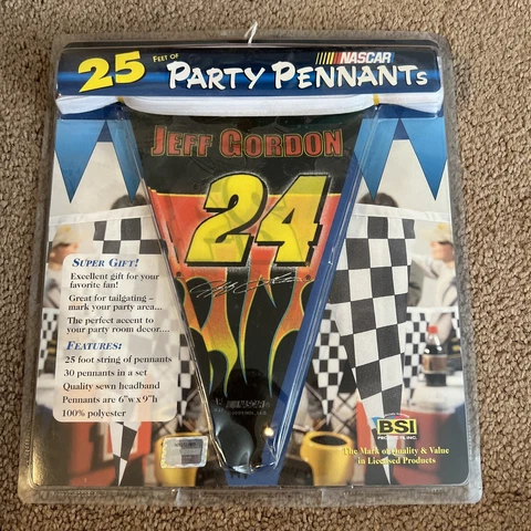 Jeff Gordon Hendrick Motorsports #24 2001 25' of 30 Party Pennants FAST SHIPPING Cover