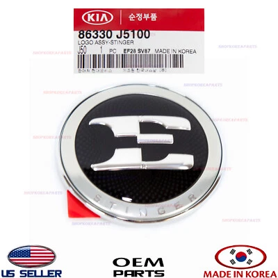 Insignia emblema capó delantero genuino, símbolo, marca, logotipo OEM Kia Stinger 2018-2022 Foto 1 de 4