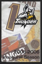 2005-06 Stockton Thunder ECHL Hockey Schedule !!! Golden West Windows