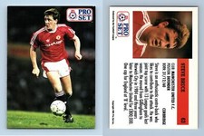 Steve Bruce - Manchester United #63 English League 1991-92  Pro Set Trading Card