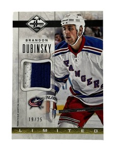2012 Panini Limited Hockey Brandon Dubinsky Patch /25 Game Used (Look At Pics)